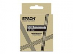 EPSON Matte Tape Clear/Black 18mm 8m LK-5TBJ