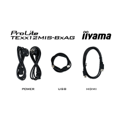 Дисплей IIYAMA TE7512MIS-B4AG, 75" VA panel, Google EDLA, AG, UHD 3840x2160, 400cd/m2, 5000:1, 6.5ms, PureTouch-IR, VGA, 2x HDMI, DP, 2x USB-C, RS232c, 2x LAN, 4x USB, HDMI out, IR, Speakers, Octa Core, 8GB, 128GB, Android 14, iiWare 13E, WiFi-6, BT, OPS slot, VESA, Black