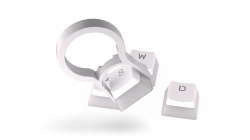 Капачки за механична клавиатура ENDORFY - 104 бр PBT, US Layout, Onyx White