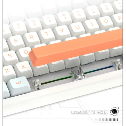 VGN професионална геймърска механична клавиатура Professional Gaming Mechanical Keyboard N75 RGB Caribbean Blue - Power Purple Switches [Tactile]