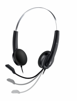 Genius слушалки с микрофон Headset HS-220U - AI, USB-C, Mic, Black