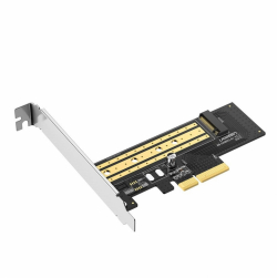Адаптер за разширителна карта Ugreen PCIe 3.0 x4 към SSD M.2 M-Key / M.2 B-Key CM302 - черен                          