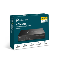 NVR TP-Link VIGI NVR1004H-4P PoE+ Network Video Recorder 4-канален