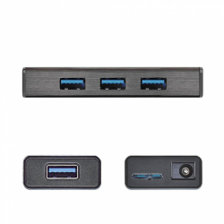 Хъб 4-портов J5 Create JUH340, USB 3.0, 1:4, Черен