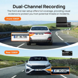70mai Видеорегистратор Dash Cam HDR Set A200-1, Rear Cam included