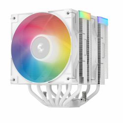 DeepCool охладител CPU Cooler AG620 WH - Addressable RGB V2, Dual-Tower - LGA1700/AM5