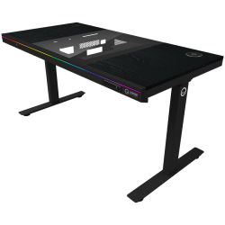 LORGAR Electric Gaming Desk DE90W Dual Motor PC Case Black