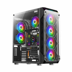 Xigmatek кутия Case EATX - Overtake - 6 ARGB Fans