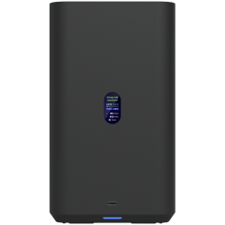 Ubiquiti UniFi UNAS-2-B-EU Network Attached Storage with (2) 3.5inch HDD bays, 2.5 GbE networking, USB-C connectivity, and an included PoE++ adapter, all in a compact footprint, black
