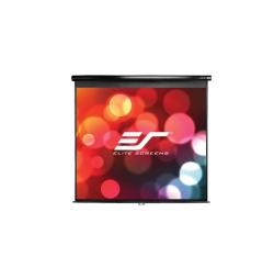 Elite Screen M99UWS1 Manual, 99" (1:1), 177.8 x177.8 cm, Black                          