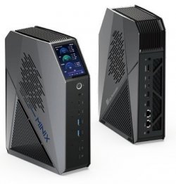 Настолен Компютър MiniX Elite ER939-AI Plus AMD Ryzen AI Max+ 395, 128GB DDR5, 2TB SSD, Dual LAN 2.5GHz, Wi-Fi 7, Windows 11 Pro