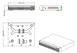 Longse записващо устройство за камери NVR 8CH 4K POE - NVR3008DP