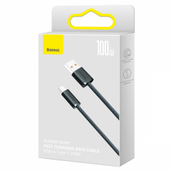 Кабел Baseus CALD000616 Dynamic Series USB Type A към USB Type C 100W 1м сив