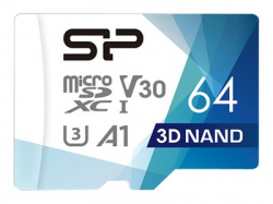 SILICON POWER memory card Superior Pro Micro SDXC 64GB UHS-I U3 V30 +adapter                          