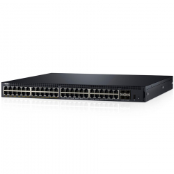 Dell Networking X1052P Smart Web Managed Switch, 48x 1GbE (24x PoE - up to 12x PoE+) 4x 10GbE SFP+