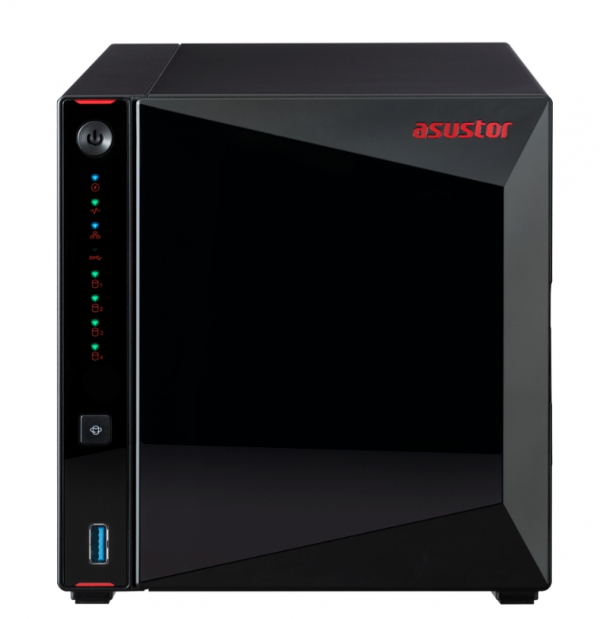 Asustor AS5304T, 4-Bay NAS, Intel Celeron J4105 Quad-Core 1.5 GHz (burst up 2.5 GHz), 4 GB SO-DIMM DDR4, 4x 2.5"/3.5" SATA3 HDD or SSD, 2x 2.5 GbE, 3x USB 3.2 Gen 1 Type A, WOW (Wake on WAN), WOL, System Sleep Mode, AES-NI hardware encryption Asustor AS5304T, 4-Bay NAS, Intel Celeron J4105 Quad-Core 1.5 GHz (burst up 2.5 GHz), 4 GB SO-DIMM DDR4, 4x 2.5"/3.5" SATA3 HDD or SSD, 2x 2.5 GbE, 3x USB 3.2 Gen 1 Type A, WOW (Wake on WAN), WOL, System Sleep Mode, AES-NI hardware encryption