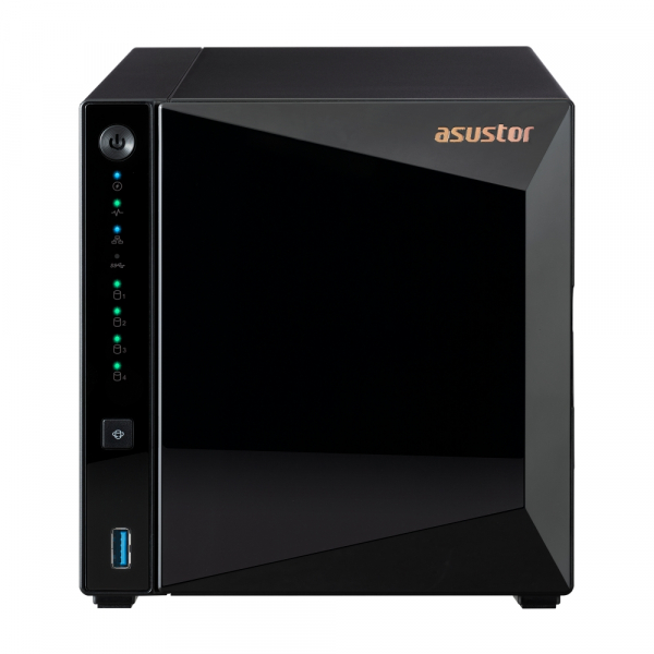Asustor AS3304T_V2, 4 bay NAS, Realtek RTD1619B, Quad-Core, 1.7GHz, 2GB DDR4 (not ex.), 2.5GbE x1, USB3.2 Gen1 x3, WOW (Wake on WAN), Ttoolless installation, with hot-swappable tray, hardware encryption, MyArchive, EZ connect, EZ Sync, WoL, System Sleep 