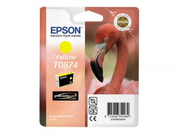 EPSON Singlepack Yellow T0874 Ultra Gloss High-Gloss 2 EPSON Singlepack Yellow T0874 Ultra Gloss High-Gloss 2