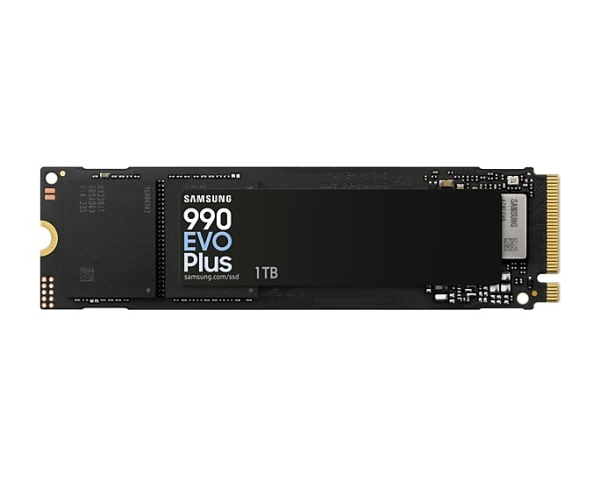 Samsung SSD 990 EVO Plus 1TB PCIe 4.0 NVMe 2.0 M.2 V-NAND 3-bit MLC, 256-bit Encryption, Read 7150 MB/s Write 6300 MB/s 