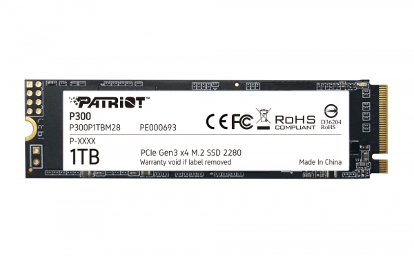 Patriot P300 1TB M.2 2280 PCIE Patriot P300 1TB M.2 2280 PCIE