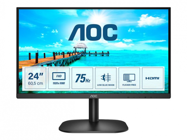Монитор AOC 24B2XDM 23.8inch VA FHD 1920x1080 16:9 75Hz 4ms 250cd/m2 3000:1 D-Sub DVI VGA Монитор AOC 24B2XDM 23.8inch VA FHD 1920x1080 16:9 75Hz 4ms 250cd/m2 3000:1 D-Sub DVI VGA