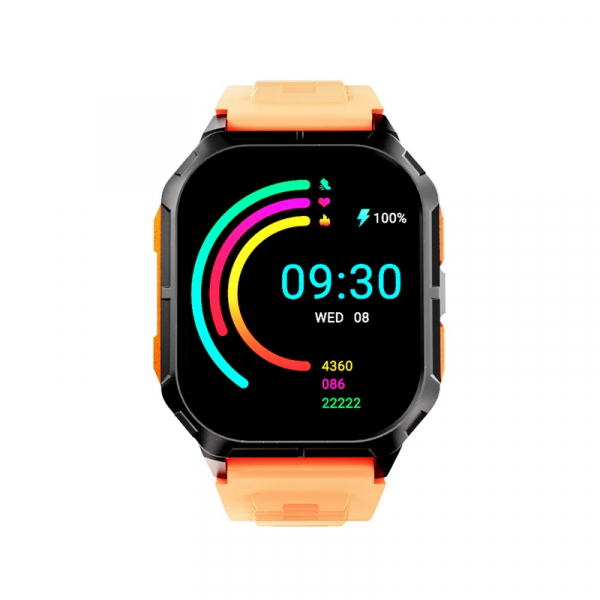 Смартчасовник HiFuture Ultra 3 Black Orange, 2.0" IPS, 240x296, Bluetooth Call, IP68 Waterproof, 24/7 True Heart Rate & Blood Oxygen Sensor, Up to 7 days daily use, 100+ Sports Mode Смартчасовник HiFuture Ultra 3 Black Orange, 2.0" IPS, 240x296, Bluetooth Call, IP68 Waterproof, 24/7 True Heart Rate & Blood Oxygen Sensor, Up to 7 days daily use, 100+ Sports Mode