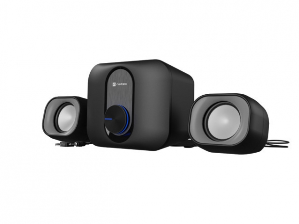 Natec Speakers Pug 11w rms 2.1, Black Natec Speakers Pug 11w rms 2.1, Black