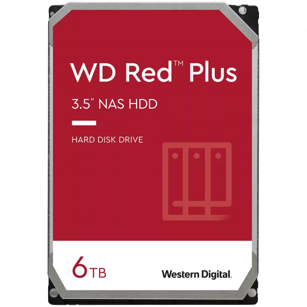 Western Digital Red 6TB Plus ( 3.5", 256MB, 5400 RPM, SATA 6Gb/s )