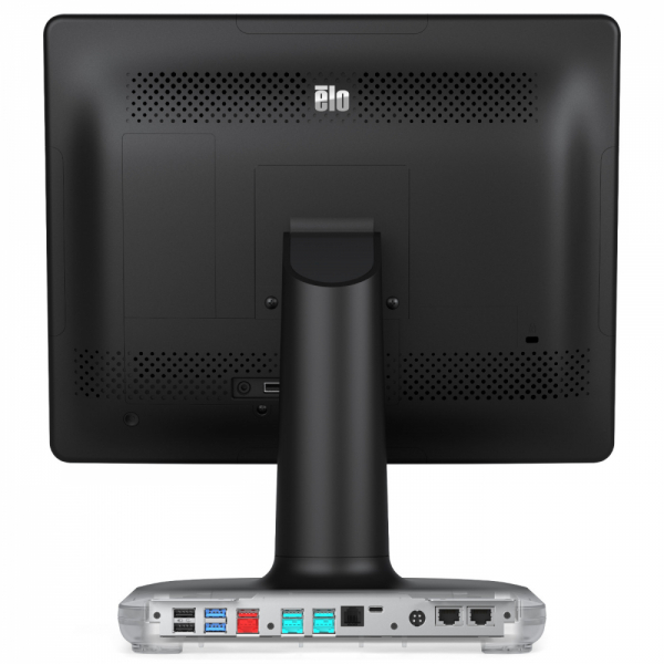 Тъч компютър EloPOS EPS15S2-2UWB-1-MT-4G-1S-NO-00-BK 15" touchscreen,  p/n E931330, 4:3, Celeron, 4GB RAM, 128SSD, Projected Capacitive 10-touch, Zero-Bezel, Antiglare, Black, with I/O Hub Stand, USB-C, NO OS